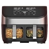 Instant Pot Vortex Plus XL 8QT ClearCook Air Fryer, Clear Windows & Custom Program Options,8-in-1 Functions that Crisps,Broils,Roasts, Dehydrates, Bakes, Reheats, from the Makers of Instant Pot, Black