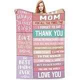 Birthday Gifts for mom, Women Birthday Ideas, Best Gifts for Mom, Happy Woman Bday,Mother's Day Decorations Throw Blanket 50"X60" (60 * 50in, Pink)