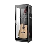 Electronic Dehumidifier for Acoustic Guitars,Lockable Glass Door,Suitable for Maintenance, Storage, And Display,B