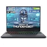 Thunderobot Radiant 16 i9 5080 2.5K Gaming Laptop | 16" QHD+ | up to 300Hz Refresh Rate | Intel Core i9-14900HX | GeForce RTX 5080 | 64GB DDR5 | 4TB SSD | RGB Backlit | Wi-Fi 6 | Win11 Home | Grey