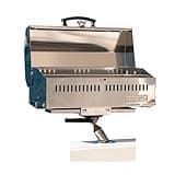 Magma Cabo Grill - Marine-Grade Stainless Steel Barbecue Grill for Boats - Portable Propane Gas with 9”x18” Grilling Surface - Heat-Resistant Handle, Fold-Away Legs - Ideal Boat Accessory