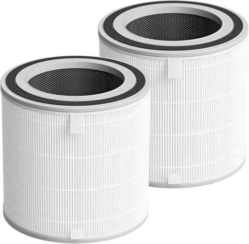 AWO 2 PACK Replacement Air Filter Compatible with SwitchBot W5302310 Air Purifier,3-IN-1 Filtration Activated Carbon H13 True HEPA Filter