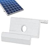 Solar Panel Brackets,Rustproof Aluminum Alloy Fastener - Solar Panel Mounting Mid Hardware,for Outdoor Garden Yard Roof Ground Marine Cabin Shed