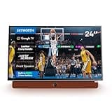 Skyworth 24-Inch Portable Smart Display with Battery Operated, 1080P FHD, HDR10, Dolby Audio, Chromecast, Bluetooth, Google TV – Great, Game Day Parties, RV Travel, and Soccer Nights