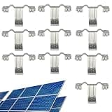 Solar Panel Draining Clips - Water and Dust Removal Clamp,Solar Panel Clips | for Rust Prevention Dirt Accumulation Roof Photovoltaic Upgrade Maintenance Dusty Area