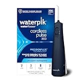Waterpik Cordless Pulse 3100 Rechargeable Portable Water Flosser for Teeth, Gums, Braces Care and Travel with 2 Flossing Tips, Waterproof for Shower Use, ADA Accepted, WF-20 Blue, Amazon Exclusive