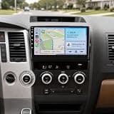 KYNNT 2G+64G Car Stereo Radio for Toyota Tundra 2007-2013 Sequoia 2008-2019, Wireless CarPlay Android Auto, 10.1 inch 2.5D Touchscreen Tundra Stereo, 5GWiFi+GPS, FM RDS EQ SWC Bluetooth Backup Camera