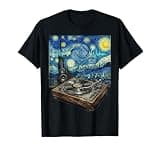 Audiophile Turntable Vinyl Van Gogh Art Gifts T-Shirt
