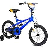 WEIZE Kids Bike, 16 18 20 Inch Children Bicycle for Boys Girls Ages 4-12 Years Old, Rider Height 38-60 Inch, Coaster Brake, Multiple Color Options, Free Portable Bike Pump, Blue (TW-DU008)