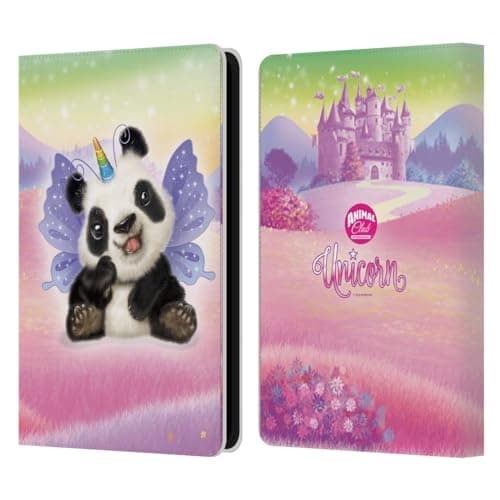 Head Case Designs Officially Licensed Animal Club International Panda Unicorn Pets Leather Wallet Case Compatible with Kindle Paperwhite 5 (2021)