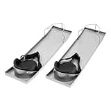 AYLYOTOY Concrete Knee Boards 28"x8" with Knee Pads, Stainless Steel Concrete Moving Sliders for Concrete Finishing, Durable Kneeler Board and Straps for Construction Work