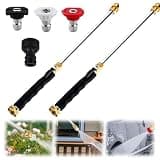2026 New Power Washer for Garden Hose, Portable High Pressure Water Washer with 3 Adjustable High-Pressure Nozzles, Multifunctional Outdoor Cleaning Tool for Patio, Garden and Exterior Surface -2 Sets
