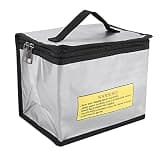 POENVFPO Portable Explosion Proof Handbag for Charging Battery Security Bag, Durable Fireproof Material, Easy to Carry, Safe Storage for Lithium Batteries
