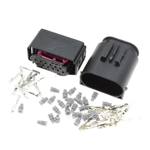 ROBAUN 1-5Sets 12 Pin 4E0 972 713 4E0972713 Lane Assist LCA Connector Plug 1534151-1 1534152-1 (Color : Male Female Set, Size : 2Sets)