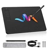 IMAGE Graphics Drawing Tablet 9.45 x 6.1 Inch, 8192 Levels Pressure Battery-Free Pen, 12 Shortcut Keys Digital Drawing Pad for Art & Design, Compatible with Windows Mac Android
