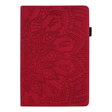 Tablet PC Bags Cases Sleeves Compatible with iPad mini 6 6th 2021 A2567 A2568 A2569 Slim Lightweight Embossed PU Leather Flip Holder Tablet PC Case Card Slot Tablet Case(Vermelho)