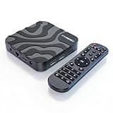 Android TV Box 12.0, Quad-core CPU 4GB RAM 32GB ROM Dual-Band WiFi, Support 4K HDR10+ H.265 100M Ethernet Bluetooth 5.0 USB Ports Smart TV Box