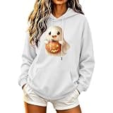 Zzalalana Women's Halloween Hooded Sweatshirt Funny Printed Pullover Hoodie