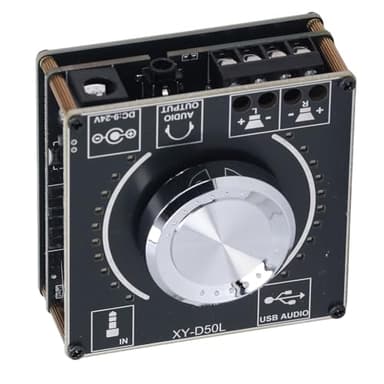 Zunate BT 5.1 Amplifier Board 2X50W Digital Power Amp with AUX USB Input, Stereo Sound Module for Home Theater and Retail Displays with Volume Control 9-24V
