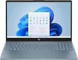 HP 15.6" Portable Laptop (Include 1 Year Microsoft 365), HD Display, Intel Quad-Core N200 Processor, 16GB RAM, 128GB PCIe SSD, Wi-Fi 6, Webcam, HDMI, Numeric Keypad, Windows 11 Home, Moonlight Blue