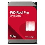 Western Digital 18TB WD Red Pro NAS Internal Hard Drive HDD - 7200 RPM, SATA 6 Gb/s, CMR, 512 MB Cache, 3.5" - WD181KFGX
