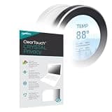 BoxWave Screen Protector Compatible With WOWNOVA Circular Temp Monitor (2.1 in) - ClearTouch Crystal Privacy (2-Pack), Privacy Screen Protector Flexible Film Clear