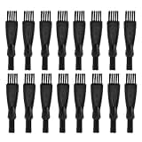 Kisangel 100pcs Dual-head Cleaning Brush for Electric Shavers and Care Tools, Travel-friendly Plastic Nylon Brush for Precise Crevice Cleaning at Home and Travel