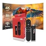 Android 13.0 TV Stick 4K, Ultra-Portable Smart TV Stick 2GB RAM 16GB ROM, Supports 2.4G/5G WiFi Bluetooth 5.0 USB HDR10 with Voice Remote Control for Home Theaters and Smart TV Upgrades