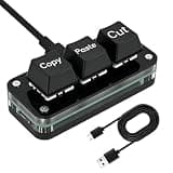 Copy Paste Button - 3-Key Portable Small Keypad - Computer USB Copy Paste Keyboard | for Home Office Travel Daily Working Playing Game Design