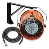 Global Industrial GBE653569 23.03 x 20 x 24.68 in. 15000W Electric Salamander Heater with Adjustable Thermostat, Orange