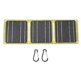 LEEZAD 21W ETFE Foldable Solar Panels, 5V 9V 12V Output Portable Solar Power Monocrys, Monocrystalline Silicon Solar Panel for Camping Traveling Fishing