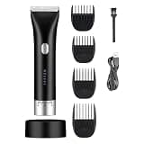 RASRGTRQ Hair Clipper for Men Adjustable Speed and Blade Professional Trimmer for Beard Electric Haircut Machine