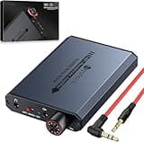 Neoteck 3.5mm Headphone Amp with Bass Boost Portable HiFi Headphone Amplifier, 16-600 Ohm,Aluminum Matte Surface for Mac,Phones,iPad,MP3,MP4 Computers PS4 PS5 Controller-Dark Grey