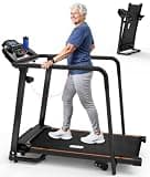 Redliro Treadmill for Seniors with Long Handrails