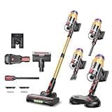 Hardvoro Nyven S3P Cordless Vacuum Cleaner, 550W Stick Vacuum with Smart Display, Self-Standing Design, Anti-Tangle V-Shape Brush, Wall Mount Charging for Floors, Carpets & Pet Hair