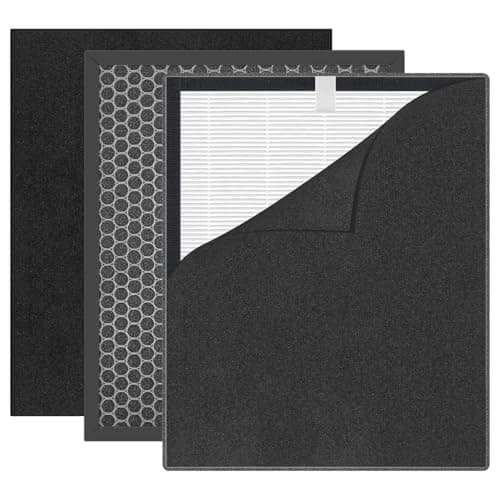 K3 Replacement Filter Compatible with LUNINO K3 Air Purifier, 3-Layer Premium Filtration System, 2 Pack