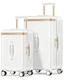 Joyway Luggage Sets 2 Piece, 22 Inch Carry On Luggage and 26 Inch Trunk Checked Luggage with Cup Holder, Lightweight Hardside Suitcase with Pressure-resistant Frame, Shock Absorbing Wheel and TSA Lock
