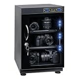 40L Dehumidifying Dry Cabinet Box, Touch Screen 3 Layers for Camera Lens and Electronic Equipment Storage, Temperature Humidity Display LED Screen
