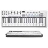 Novation Launchkey 61 MK4 White MIDI Keyboard Controller Bundle with Decksaver DS-PC-LK61MK4 Cover — 61 Semi-Weighted Keys, 16 Aftertouch Pads, Pitch and Mod Wheels for Music Production, Beat Making