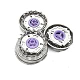 3pcs/Lot Replacement Shaver Head ,Compatible For Philips For Norelco Series HQ3 /4/54 /6900/6940 /6868/56 /55/851 /912 /136YQ6008