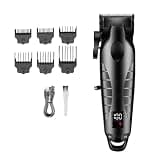 DAXXIN Hair Clippers, Professional Barber Hair Clipper Cordless Fade Hair Cutting Machine Taper Blade Grooming Kit Rechargeable Men Hair Trimmer