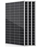 N-Type 18BB 400W Solar Panel, 25.4% High Efficiency White Monocrystalline Module, Dual-Mode Parallel Anti-Shade Design, IP68 Waterproof for RV Van Marine Home Rooftop Off-Grid System(400w*4pc)