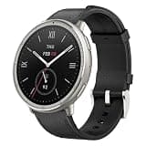 Amazfit Active 2 Premium Smart Watch Fitness Tracker (Round) for Android & iPhone, 10 Day Battery, Water Resistant, GPS Maps, Heart & Sleep Monitor, HYROX Mode, Sapphire Glass, Leather + Sport Strap