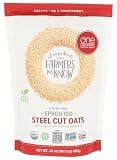 One Degree Organic Foods Organic Sprouted Steel Cut Oats, 24 OZ