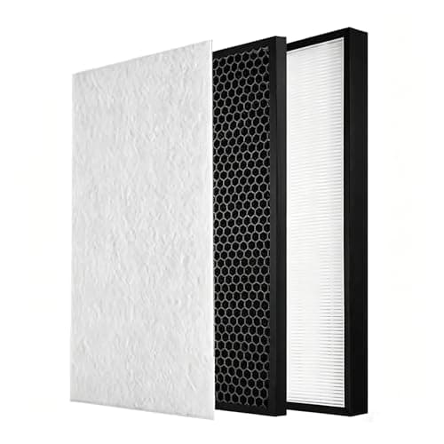 FZ-A50HFE FZ-A50DFE Replacement Air Purifier HEPA Carbon Filter. Compatible with Sharp. KC-A50E KC850E KC-C100E KC-A50T KC-850T KC-C100T(Set b)