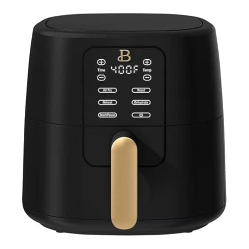 B 6 Quart Digital Air Fryer TurboCrisp Technology, Large Touchscreen Controls, Ceramic Roast Reheat Dehydrate Nonstick, Family Size for 5-7 People