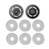 FGJDERYH Replacement Mop Holder + 6 Pads Compatible with Xiaomi S40 Pro/H50/H50 Pro, Pair Plate Bracket for Robot Vacuum