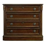 Bison office Cherry Veneer Lateral File Cabinet with Distressed-Finish Wood Frame, 2-Drawer Traditional Filing Cabinet for Home Office, Brown