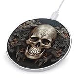 Skulls Wireless Charger Magnetic Phone Induction Charger 10w Fast Wireless Charging Station Compatible with iPhone 17 16 15 14 13 12 Pro Max Samsung Galaxy S25 S24 S23