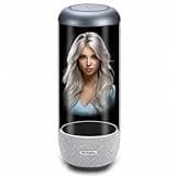 AI HoloBox Holographic Digital Human Display Companion, Smart Desktop Device with Interactive Voice Conversation, Emotional Virtual Assistant for Desk Setup & Tech Gift